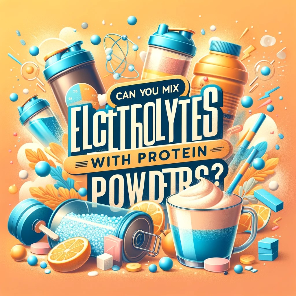 Mixing electrolytes and protein powders