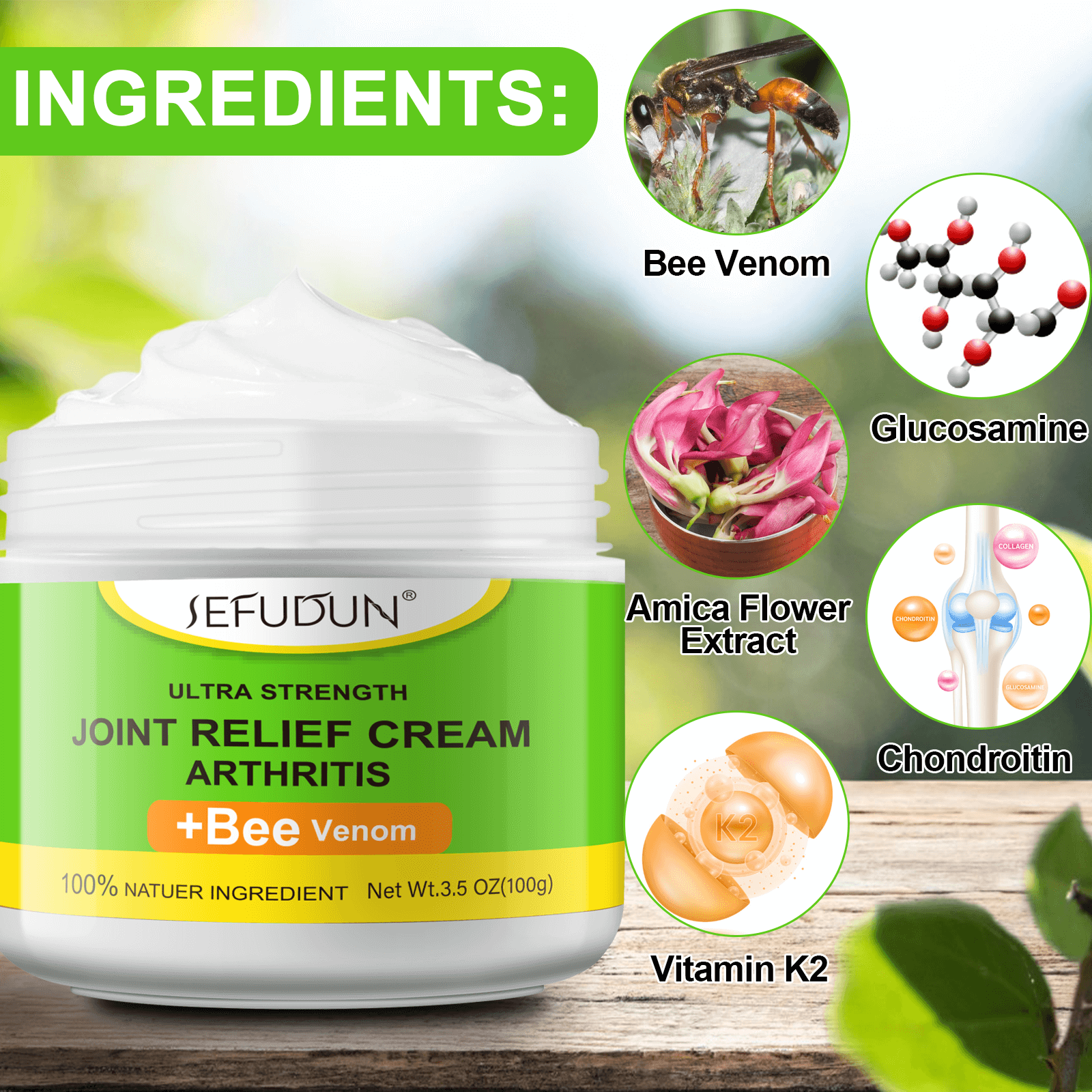 ingredients of joint pain relief cream